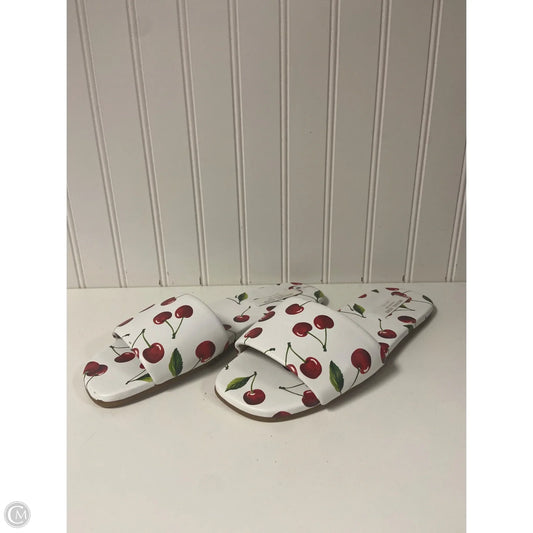 Sandals Designer By Michael Kors In Red & White, Size: 9