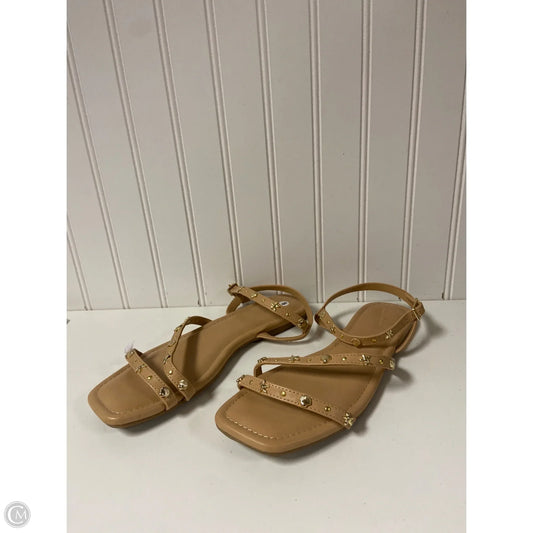 Sandals Flats By Universal Thread In Tan, Size: 8