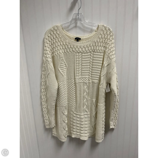 Sweater By Talbots In Cream, Size: 2x