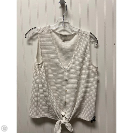 Top Sleeveless By Lucky Brand In White, Size: M