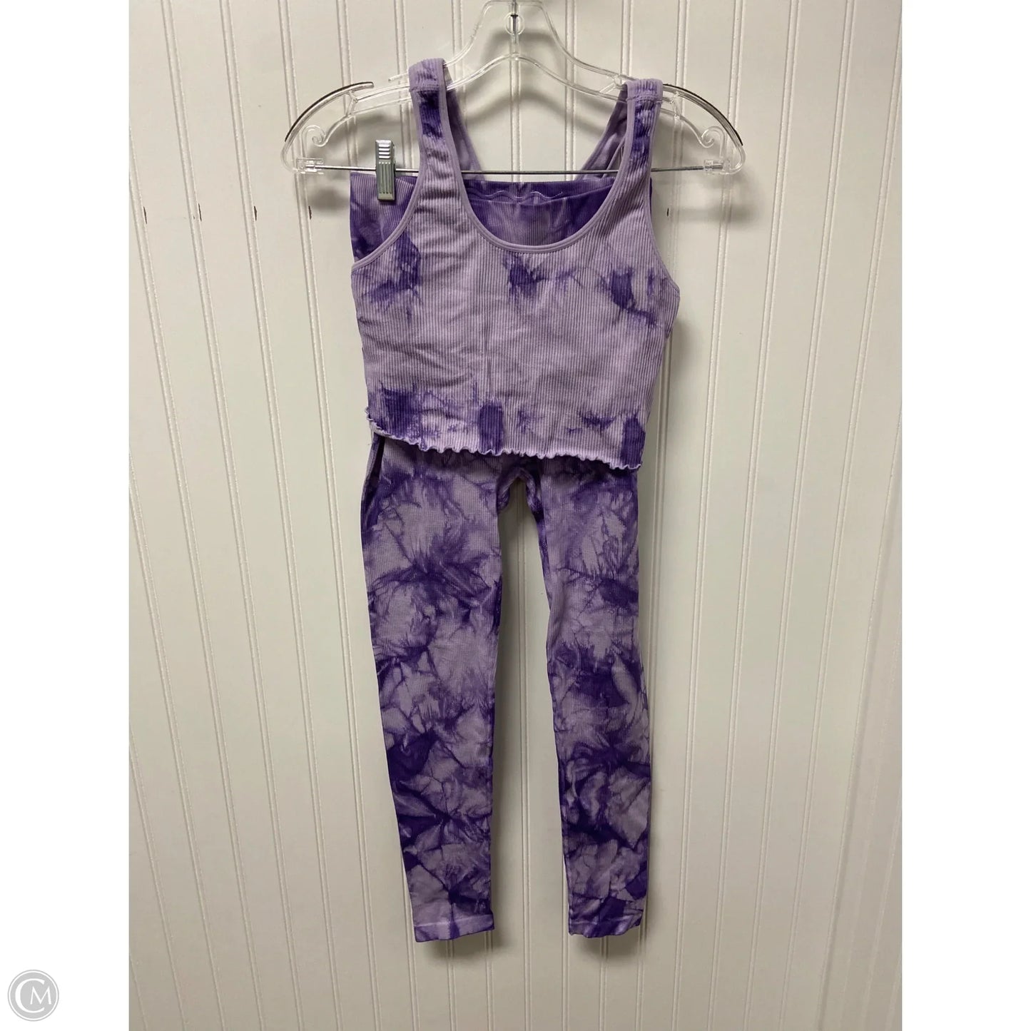 Athletic Pants 2pc By Spiritual Gangster In Tie Dye Print, Size: M