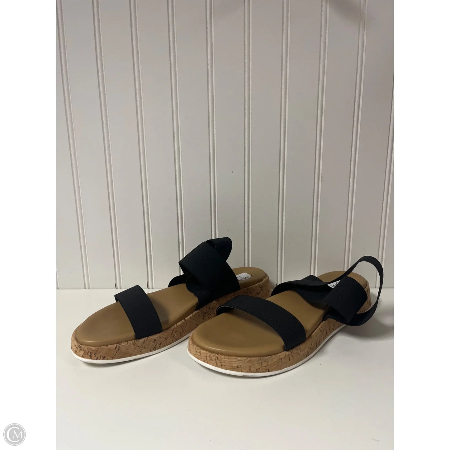 Sandals Flats By Steve Madden In Black, Size: 9.5