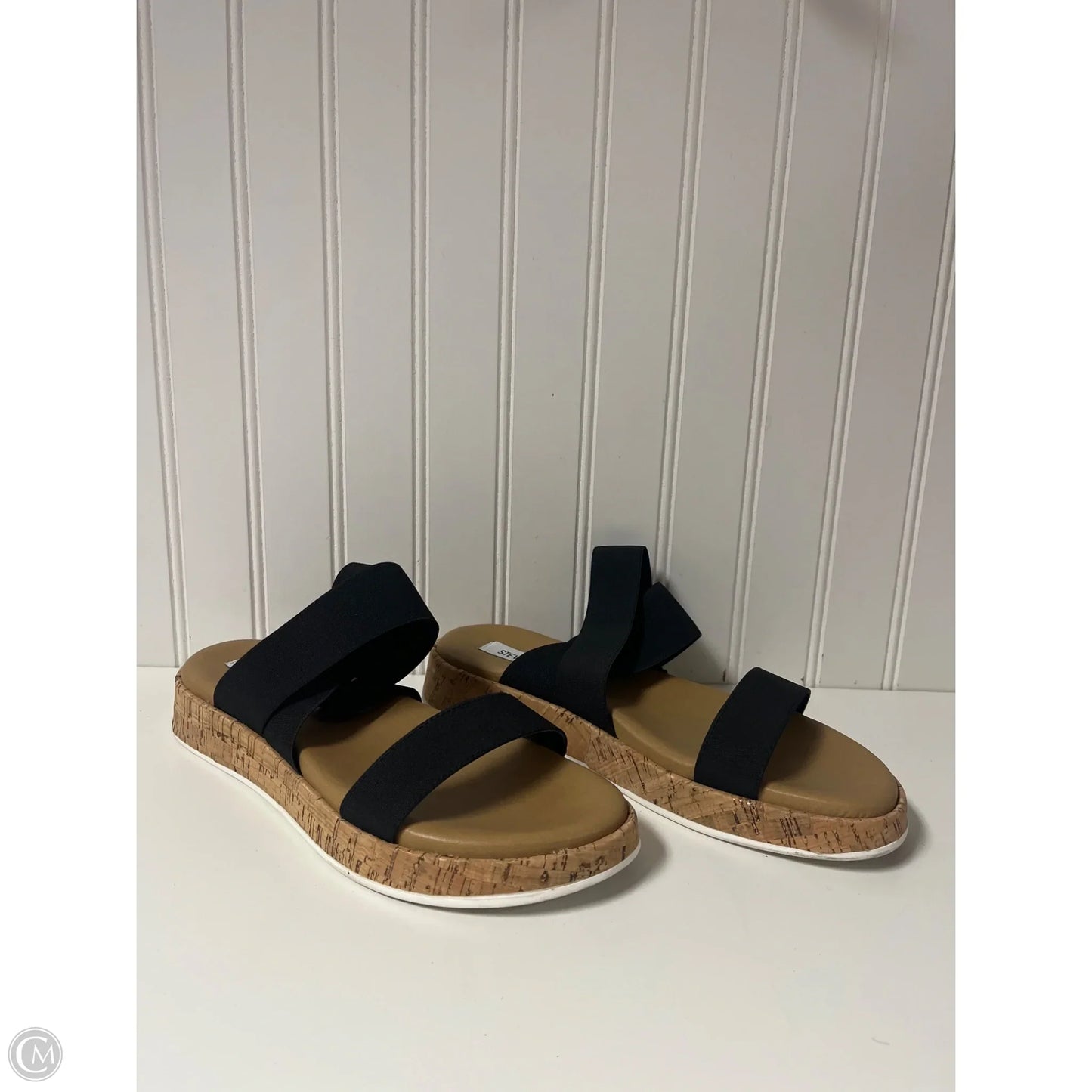 Sandals Flats By Steve Madden In Black, Size: 9.5