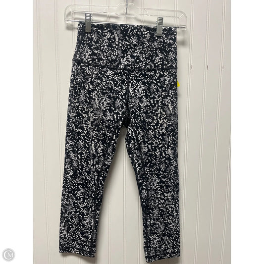 Athletic Leggings Capris By Lululemon In Black & White, Size: S