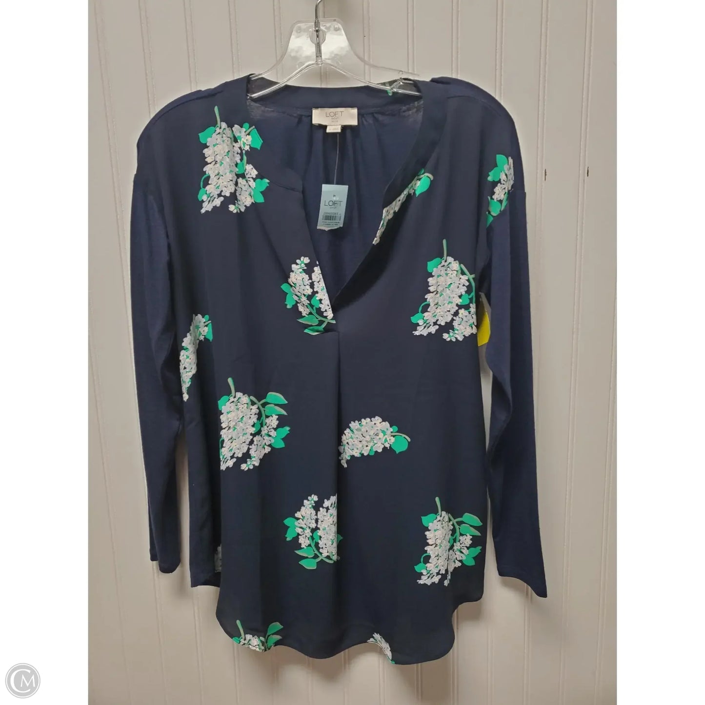 Top Long Sleeve By Loft In Navy, Size: Sp