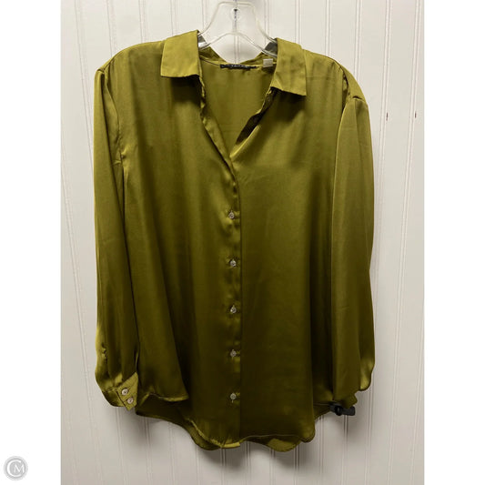 Top Long Sleeve By Tahari In Green, Size: Xs