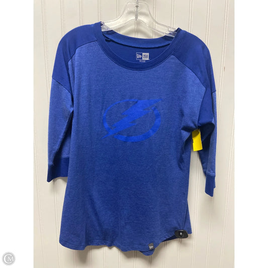 Top 3/4 Sleeve By New Era In Blue, Size: Sp