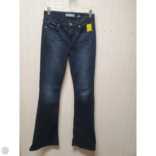 Jeans Boot Cut By 7 For All Mankind In Blue Denim, Size: 4
