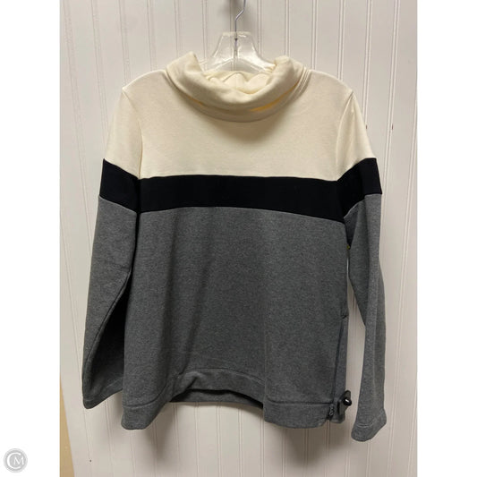 Sweatshirt Collar By Talbots In Grey, Size: M