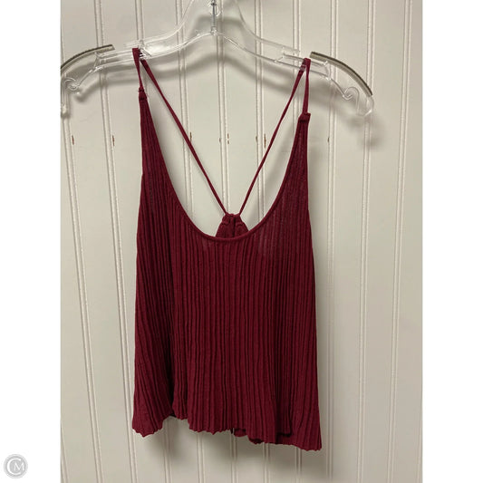 Top Sleeveless By Free People In Red, Size: M