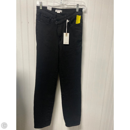 Jeans Straight By Good American In Black Denim, Size: 4
