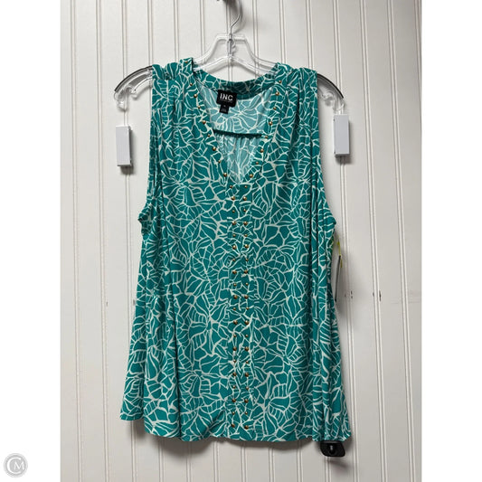 Top Sleeveless By Inc In Teal, Size: Xl