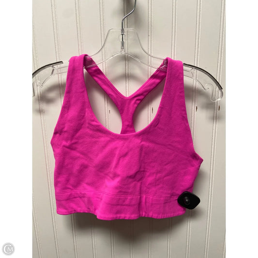 Athletic Bra By Fabletics In Pink, Size: L