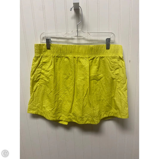 Athletic Skort By Spyder In Yellow, Size: L