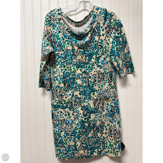 Dress Designer By Lilly Pulitzer In Cream & Green, Size: M