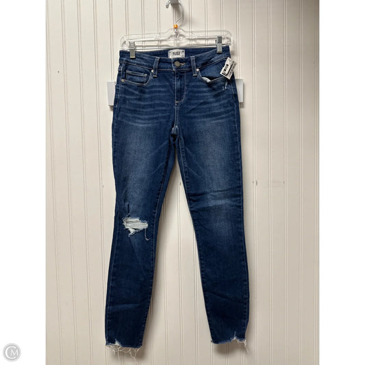 Jeans Skinny By Paige In Blue Denim, Size: 2