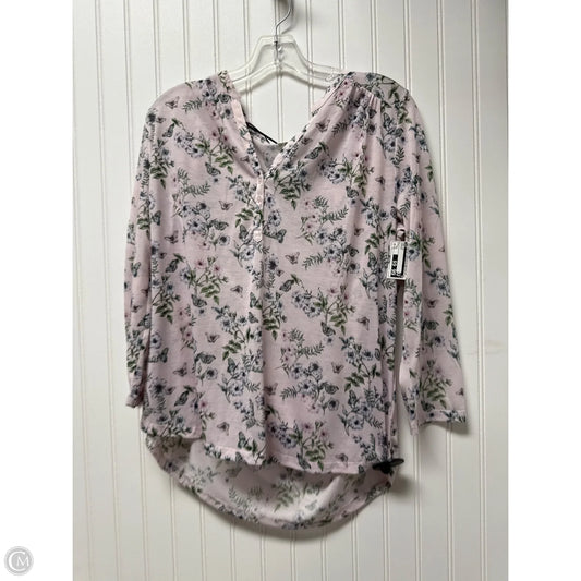 Top Long Sleeve By H&m In Purple, Size: L