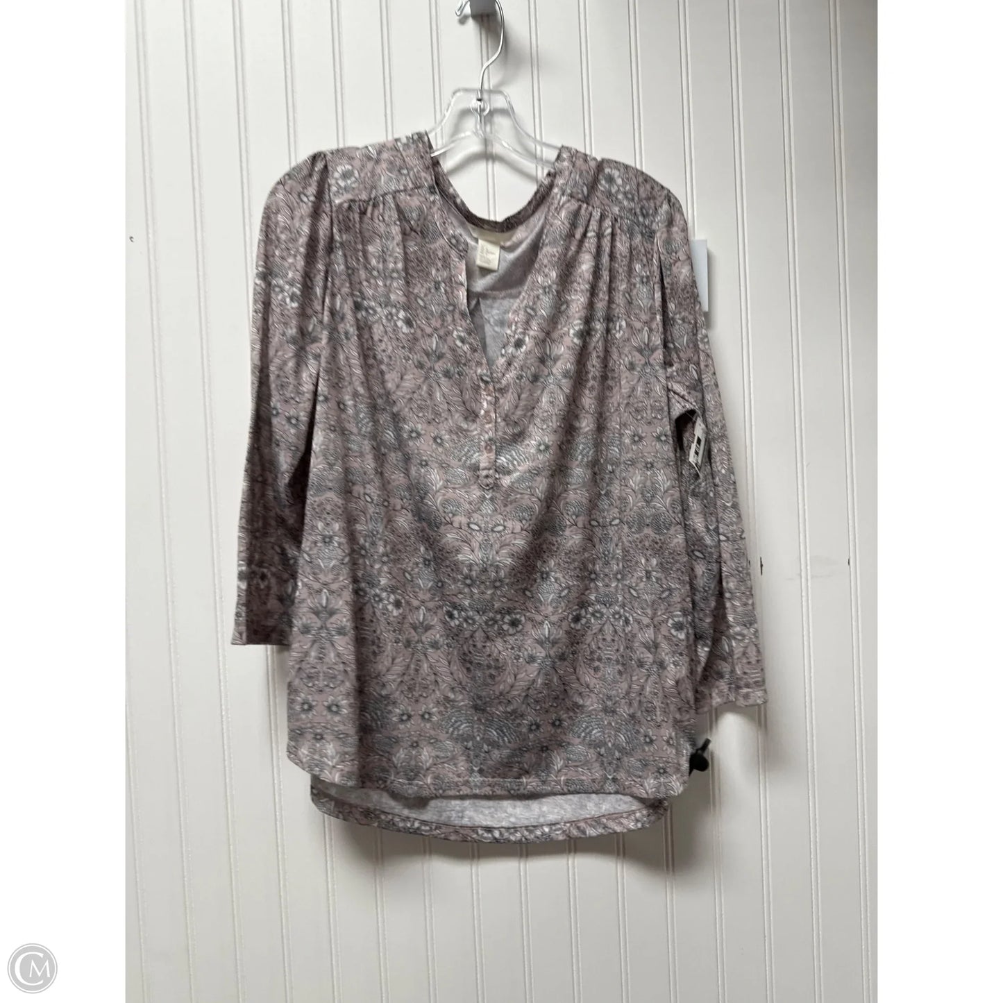 Top Long Sleeve By H&m In Pink, Size: L