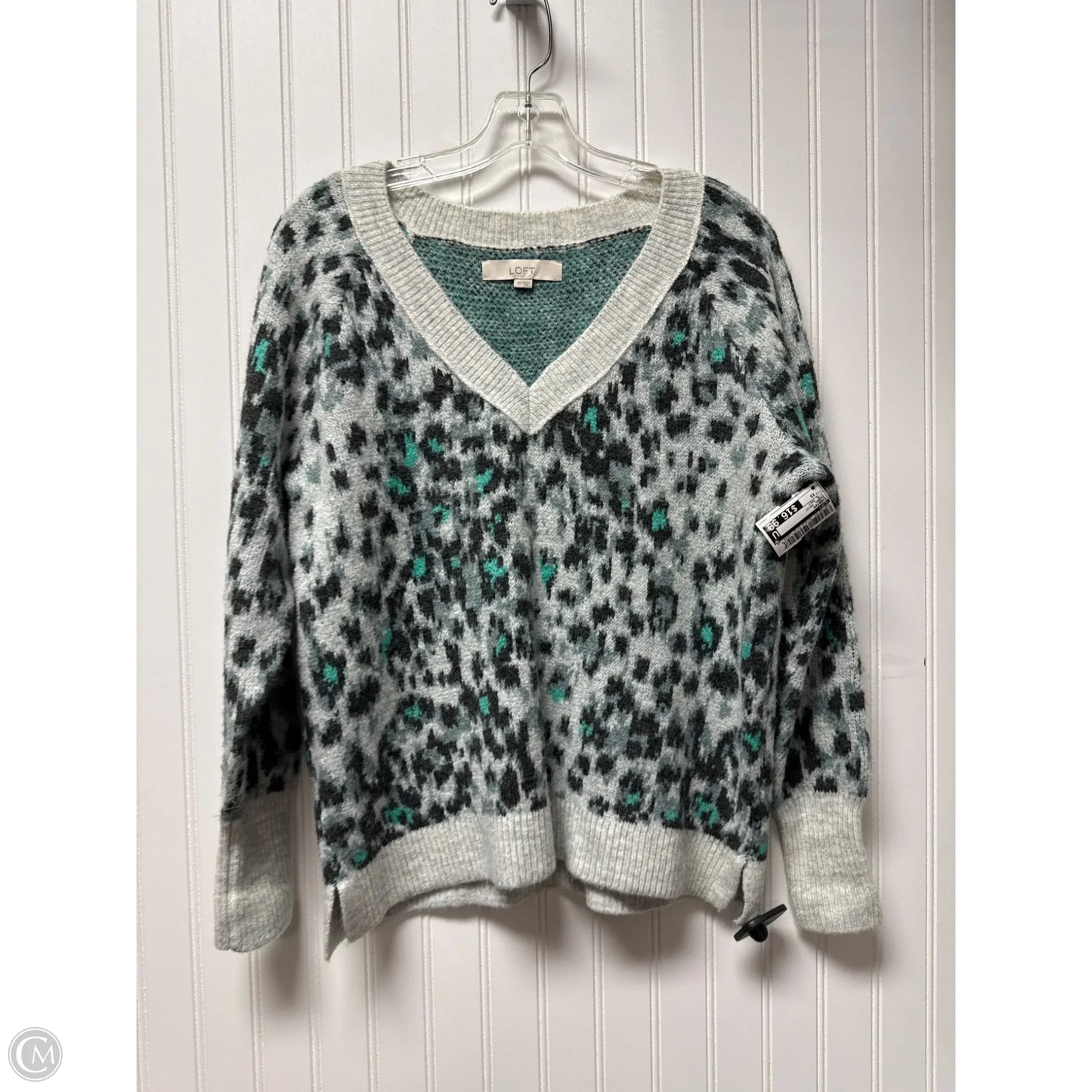 Sweater By Loft In Animal Print, Size: Xs
