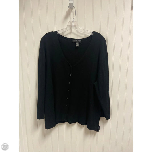 Sweater Cardigan By Clothes Mentor In Black, Size: 2x