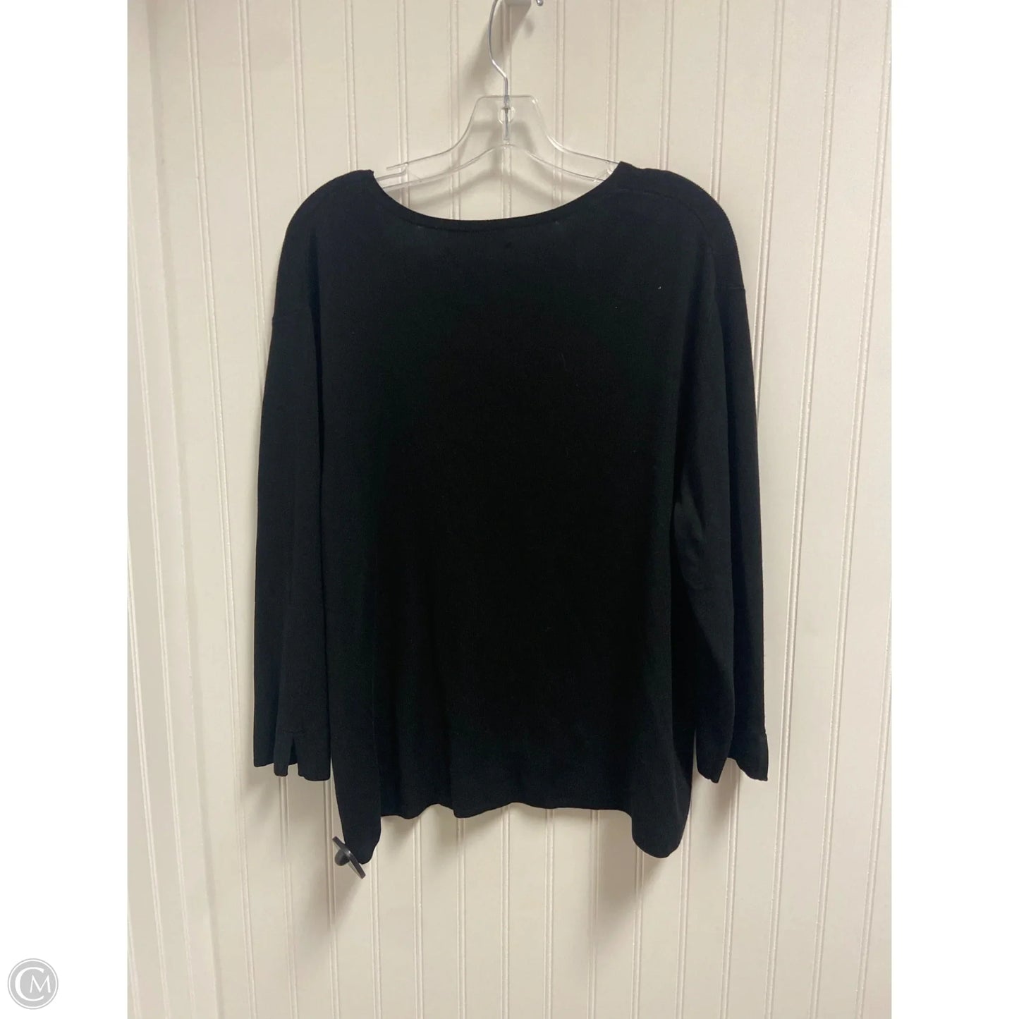 Sweater Cardigan By Clothes Mentor In Black, Size: 2x