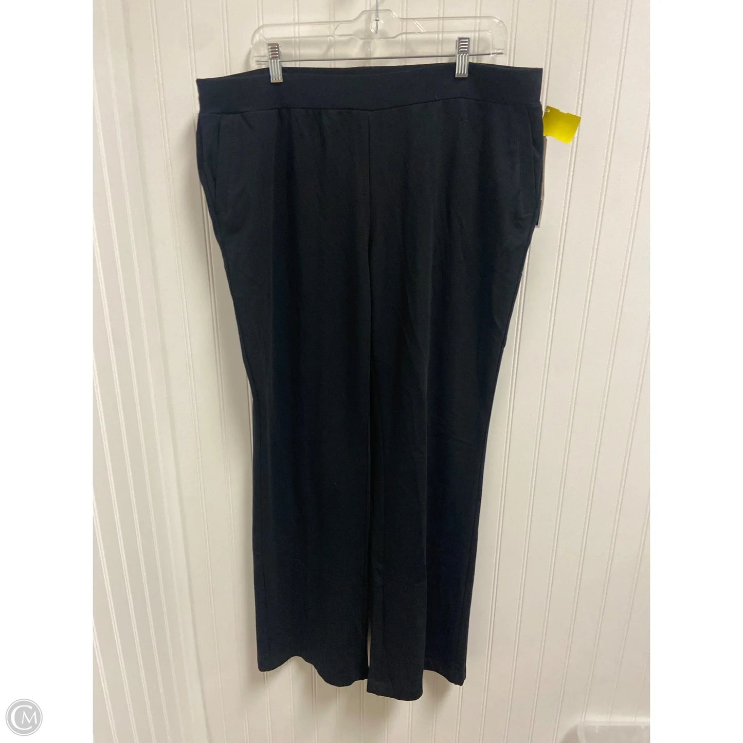 Pants Lounge By Charter Club In Black, Size: 1x