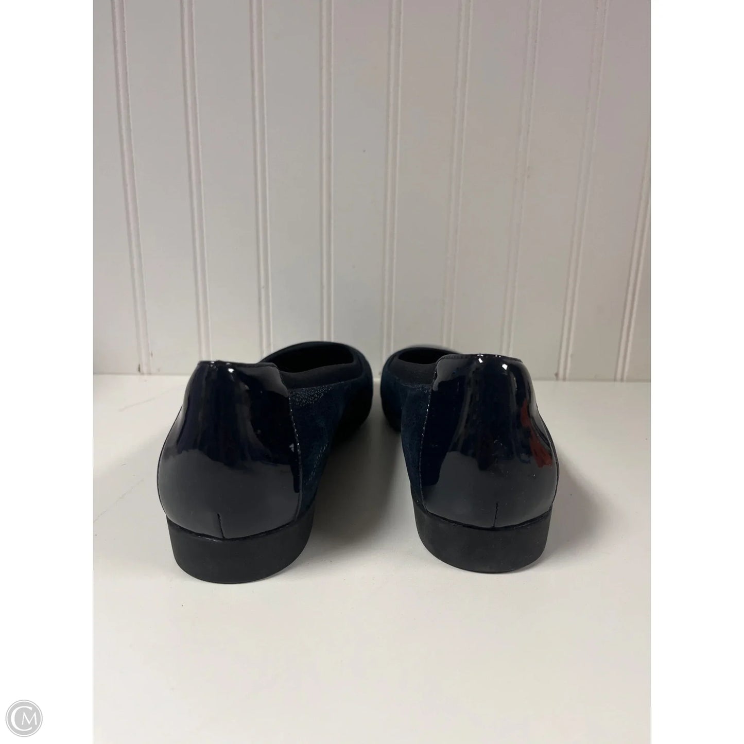 Shoes Flats By Clarks In Navy, Size: 8