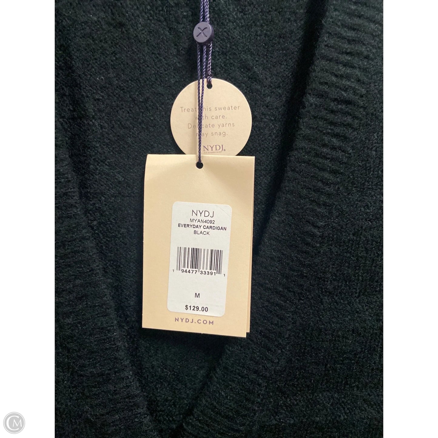 Sweater Cardigan By Not Your Daughters Jeans In Black, Size: M