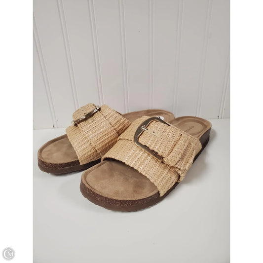 Sandals Flats By Madden Girl In Beige, Size: 8