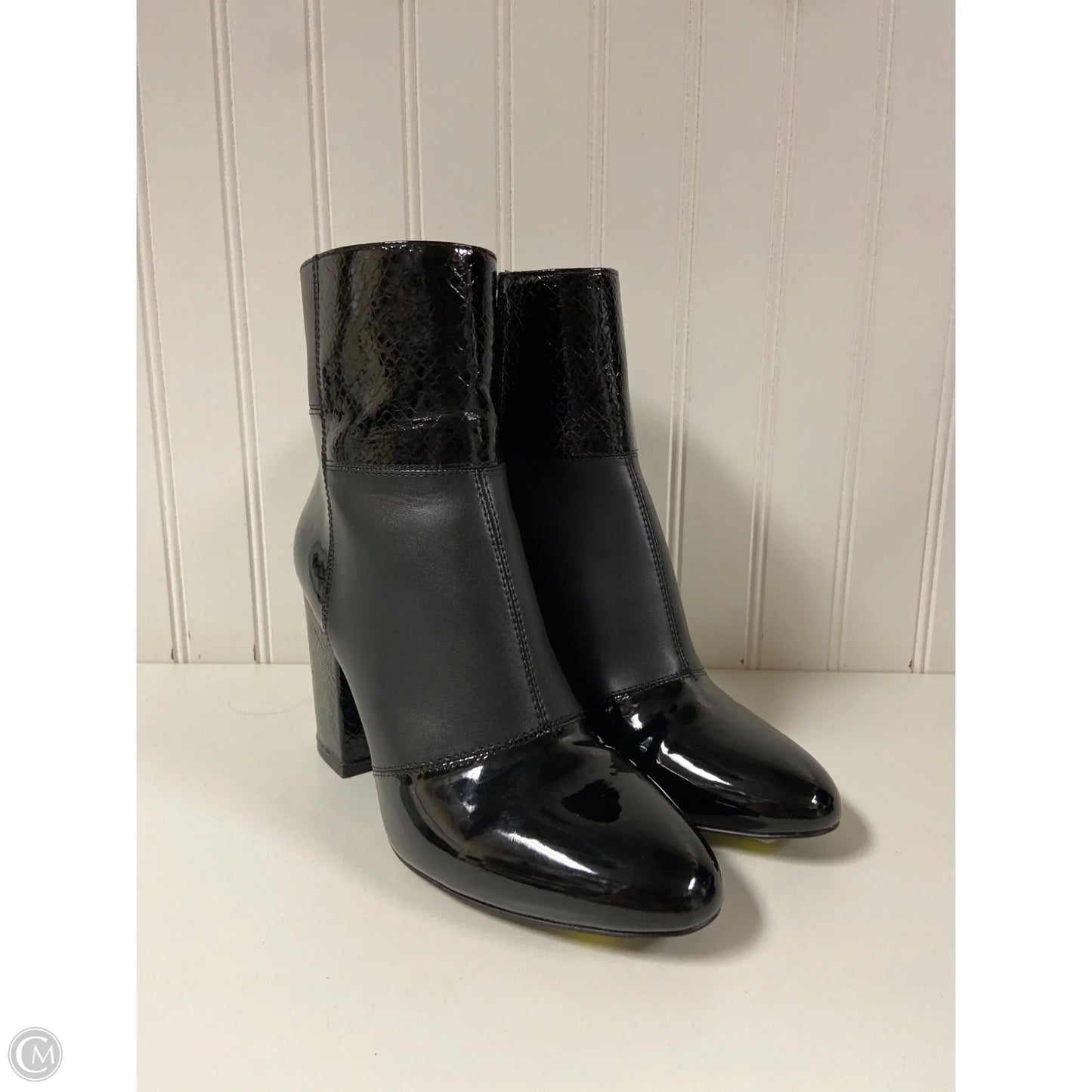 Boots Ankle Heels By Madden Girl In Black, Size: 8.5