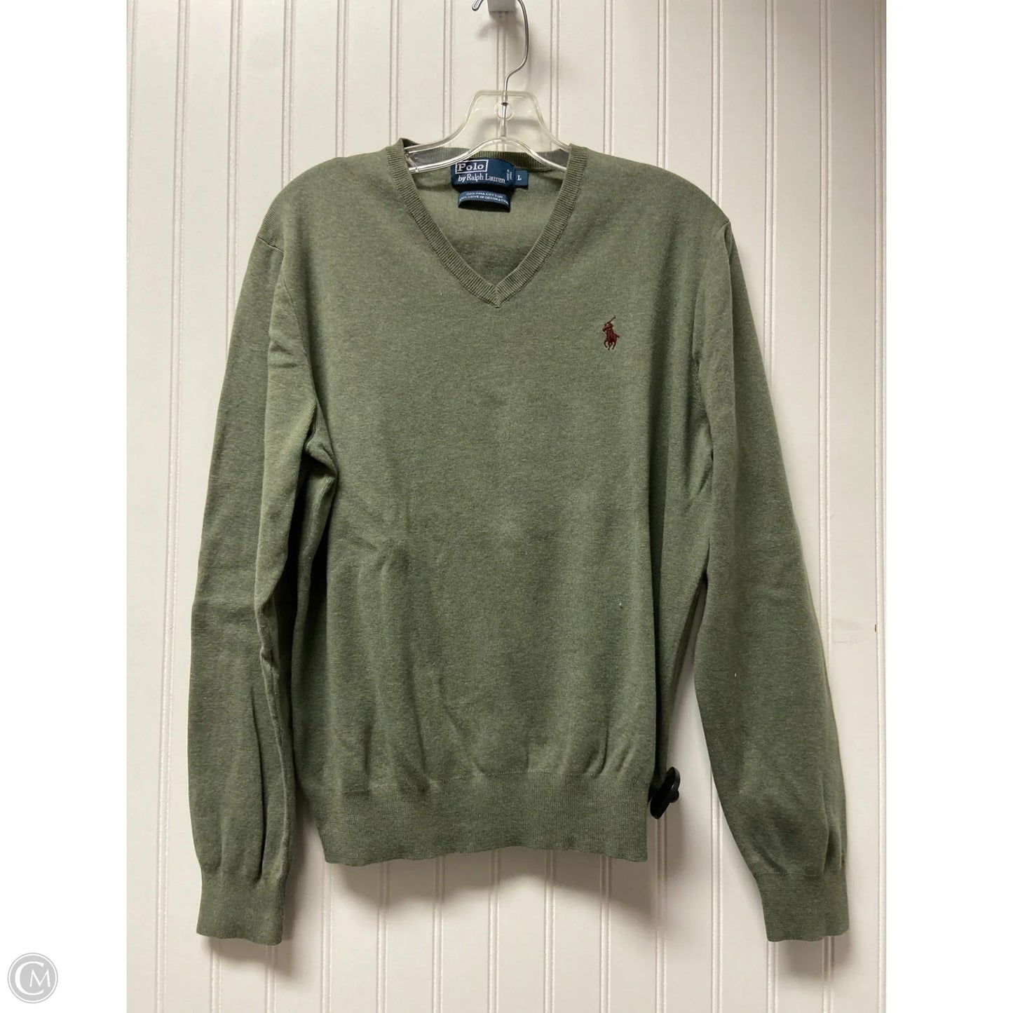 Sweater By Polo Ralph Lauren In Green, Size: L
