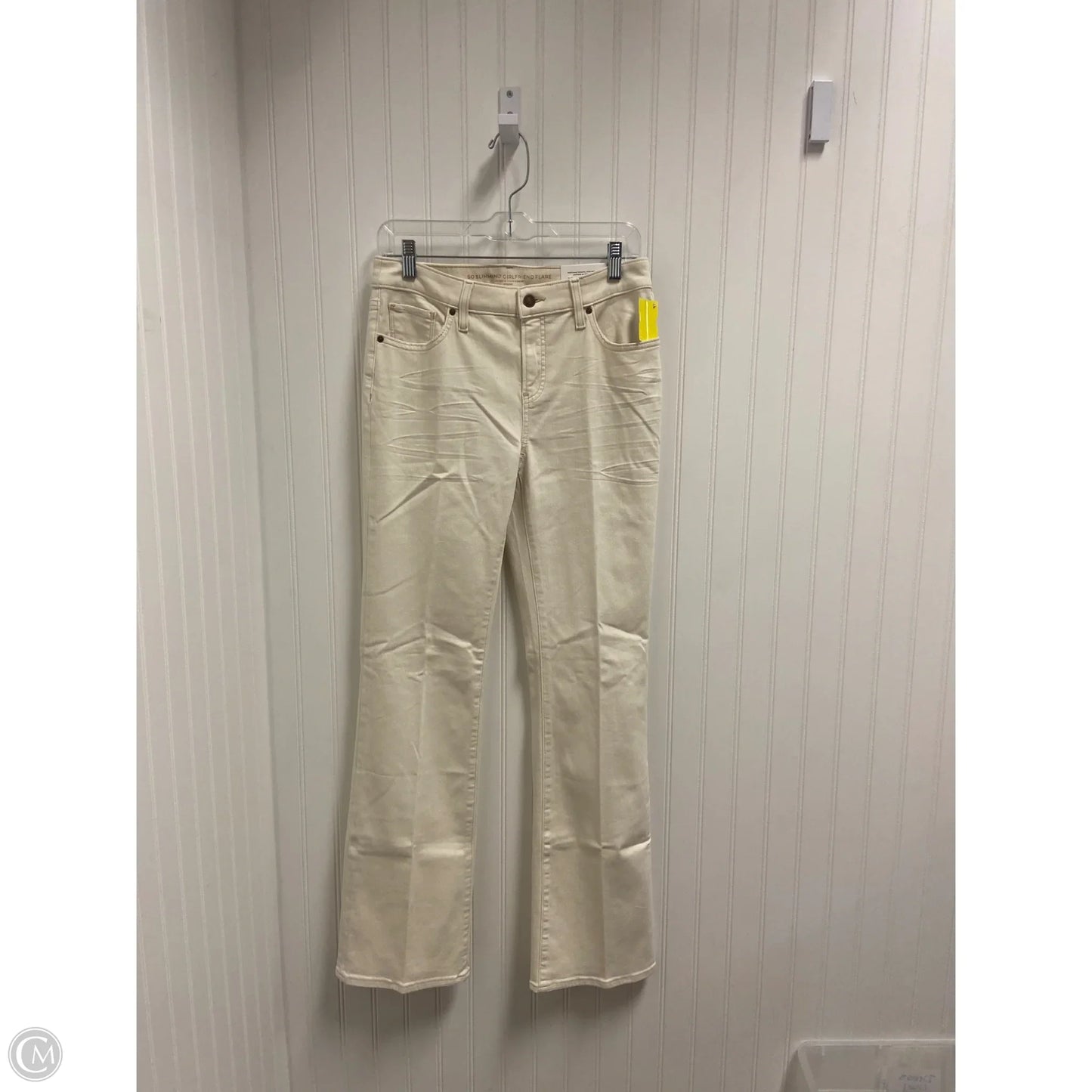 Jeans Flared By Chicos In Cream, Size: 4
