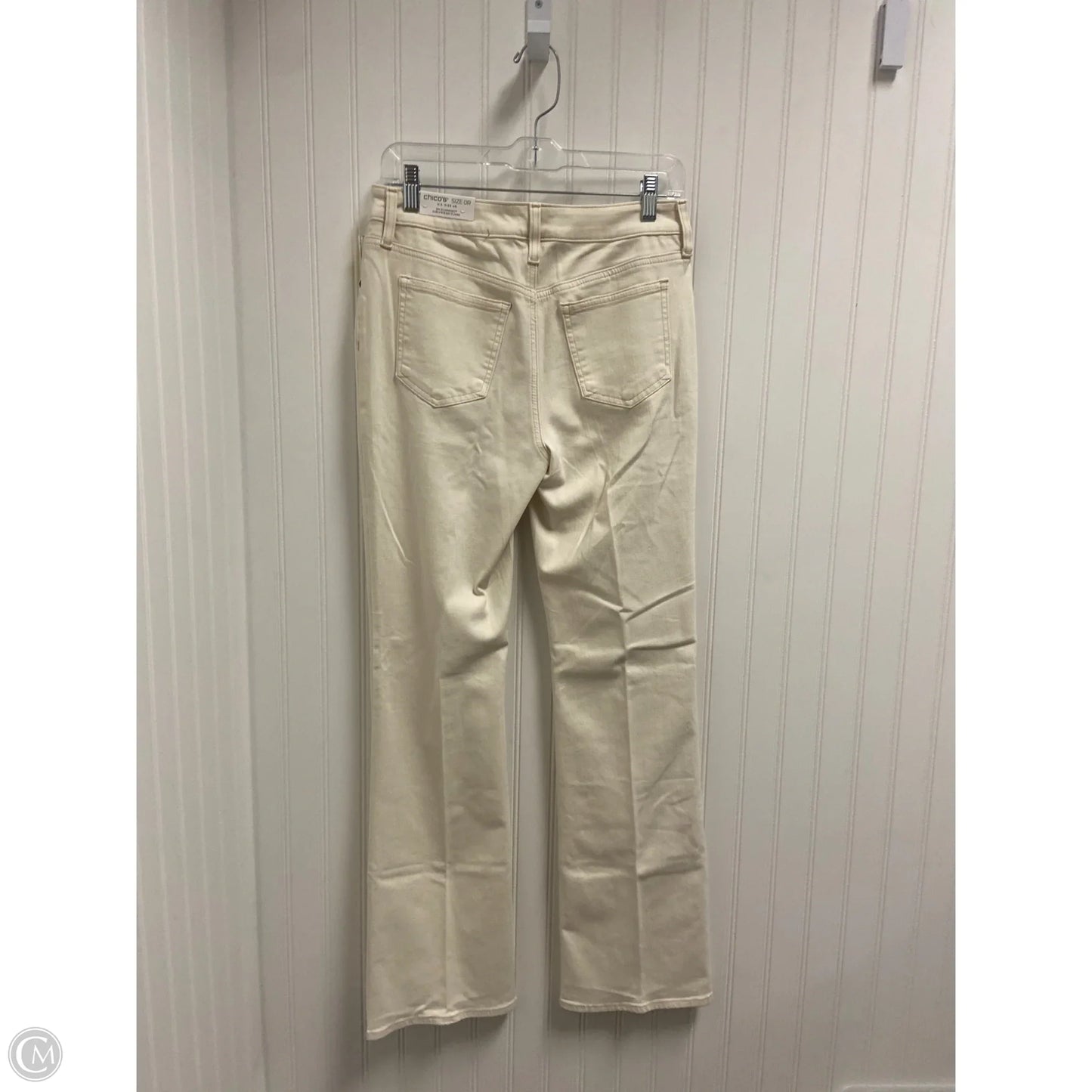 Jeans Flared By Chicos In Cream, Size: 4