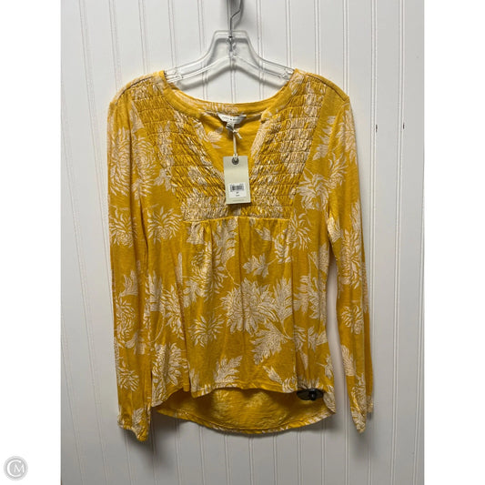 Top Long Sleeve By Lucky Brand In Yellow, Size: Sp
