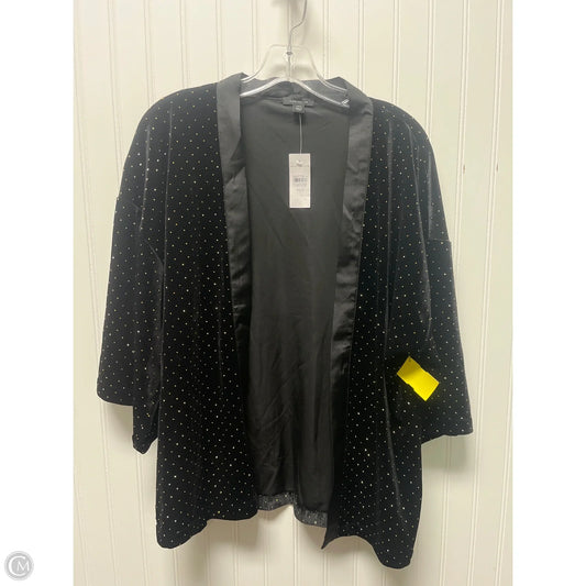 Cardigan By Ann Taylor In Black & Gold, Size: Xs
