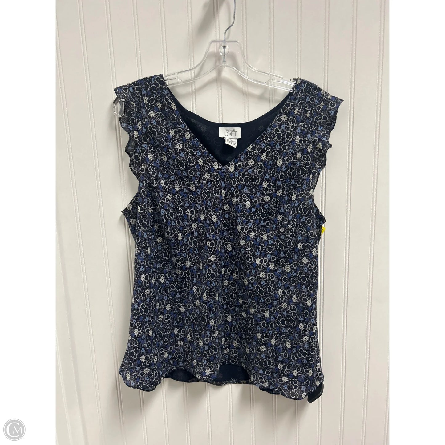 Top Sleeveless By Loft In Blue, Size: Xl