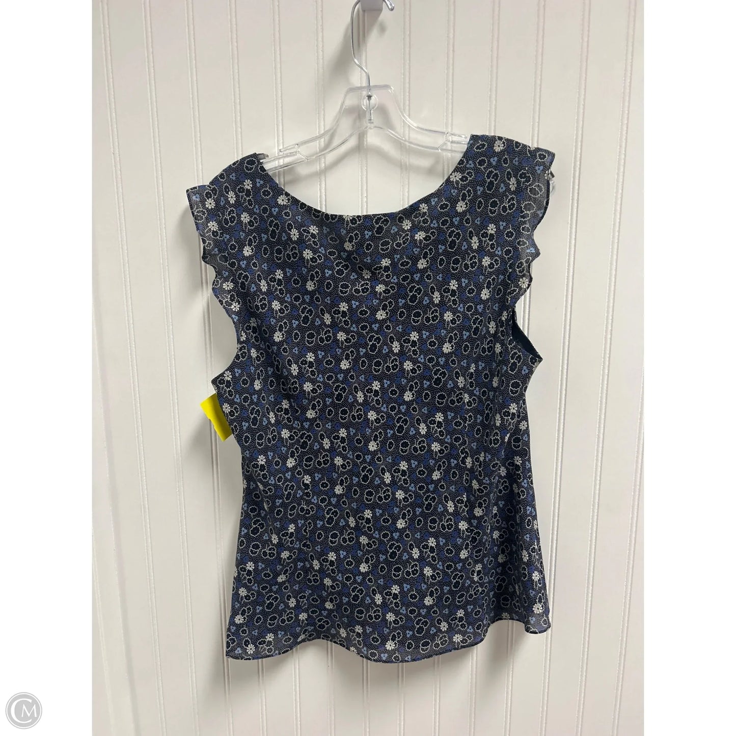 Top Sleeveless By Loft In Blue, Size: Xl