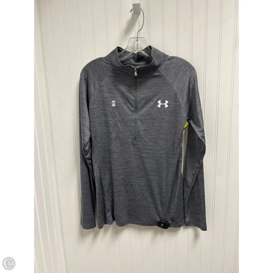 Athletic Jacket By Under Armour In Grey, Size: M