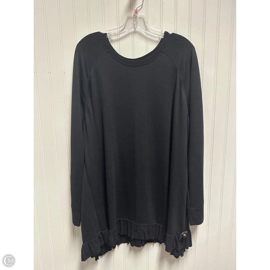 Top Long Sleeve By Lane Bryant In Black, Size: 3x