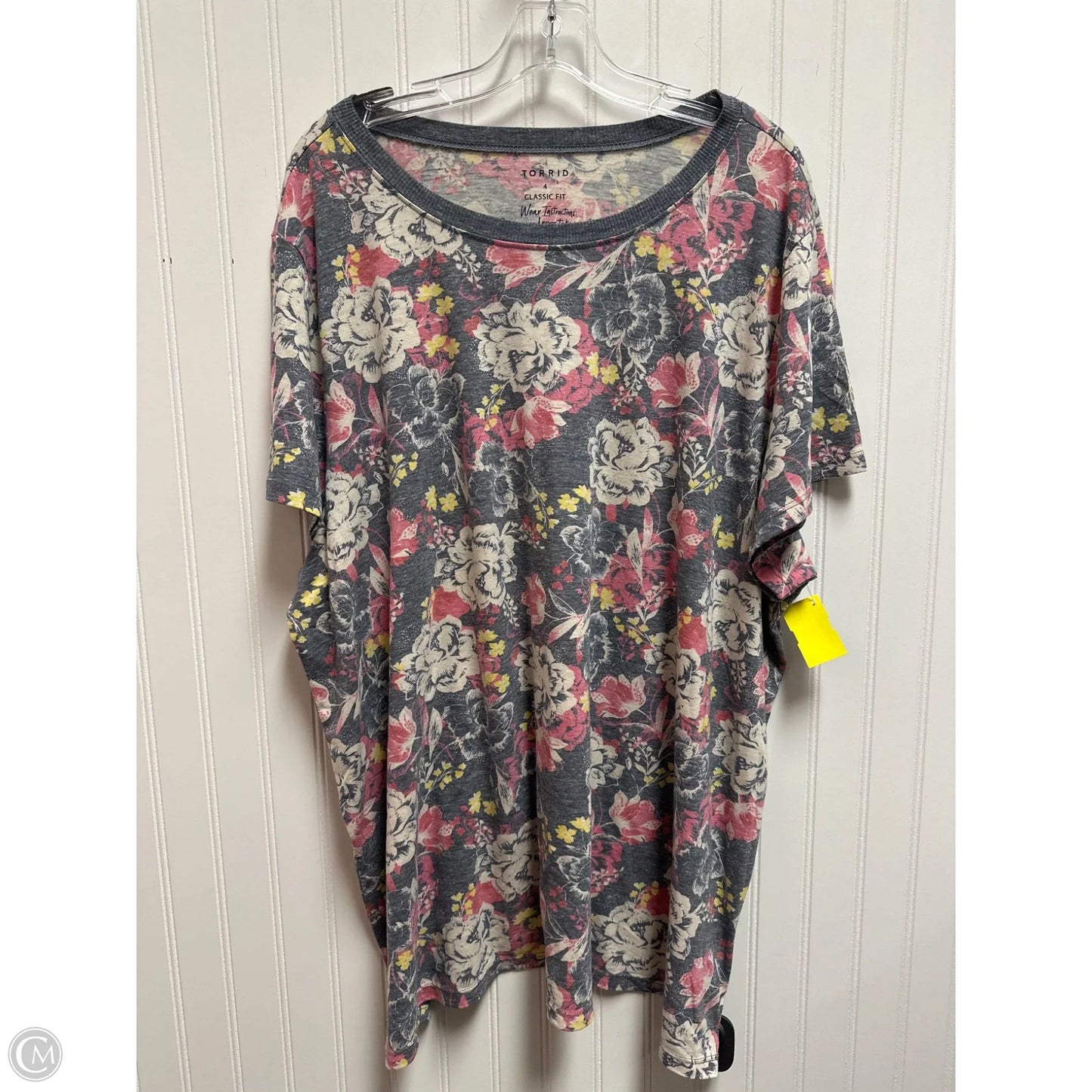 Top Short Sleeve By Torrid In Floral Print, Size: 4x