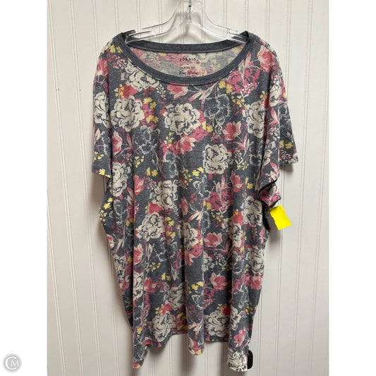 Top Short Sleeve By Torrid In Floral Print, Size: 4x