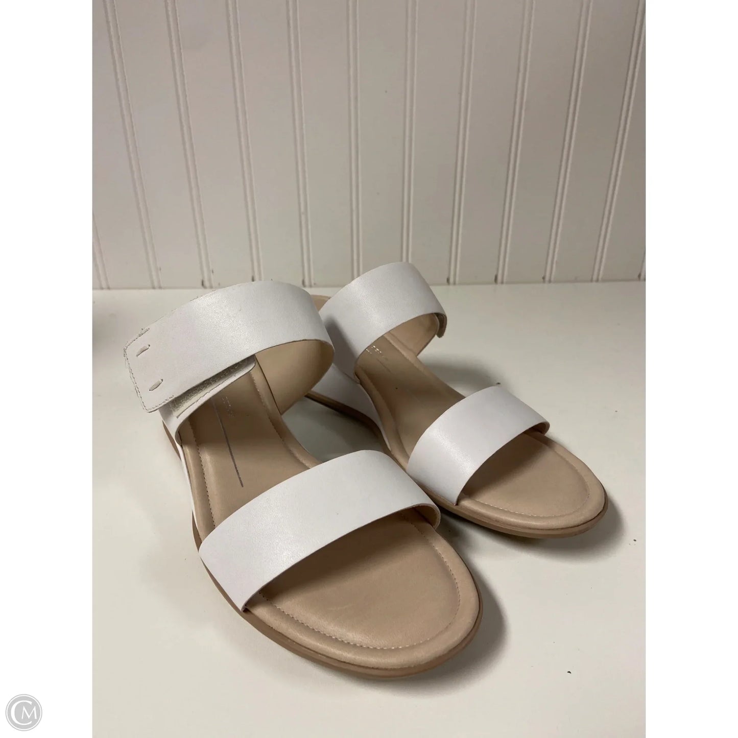 Sandals Heels Wedge By Ecco In White, Size: 6