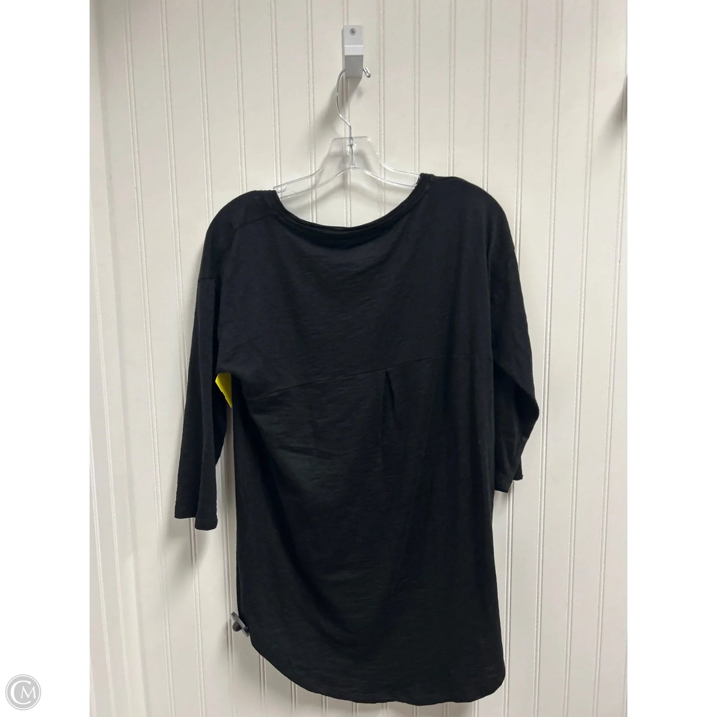 Top 3/4 Sleeve Basic By Chicos In Black, Size: S