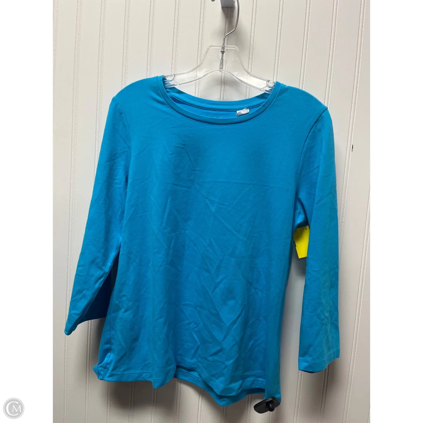 Top 3/4 Sleeve Basic By Chicos In Blue, Size: M