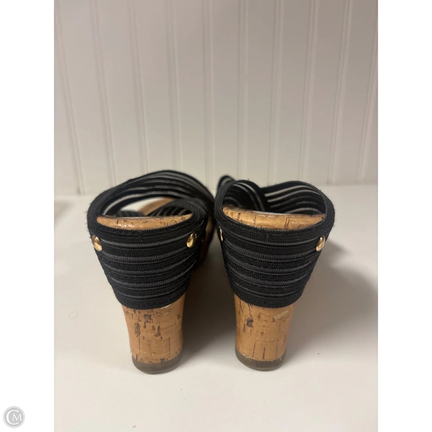 Sandals Heels Wedge By Canyon River Blues In Black, Size: 8.5