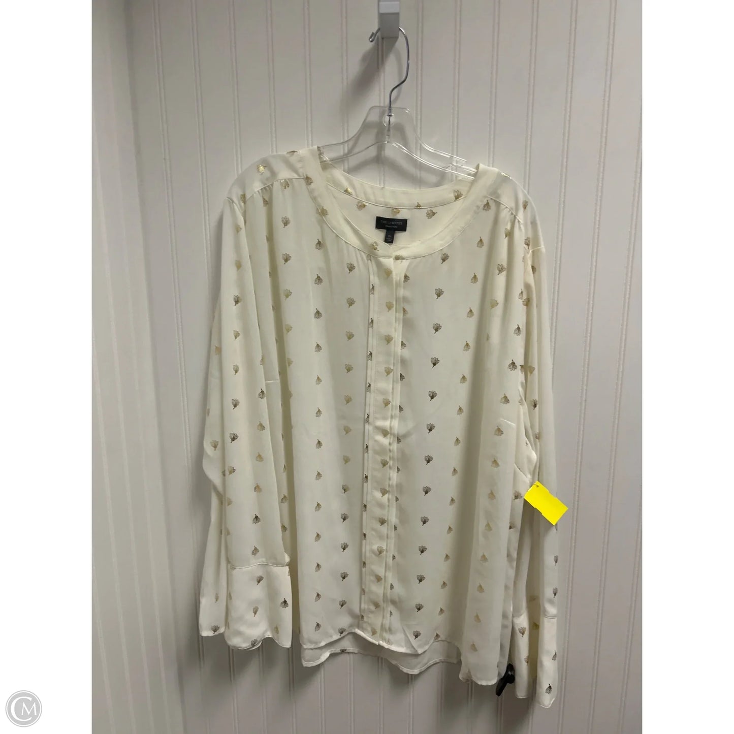 Top Long Sleeve By Clothes Mentor In White, Size: 3x