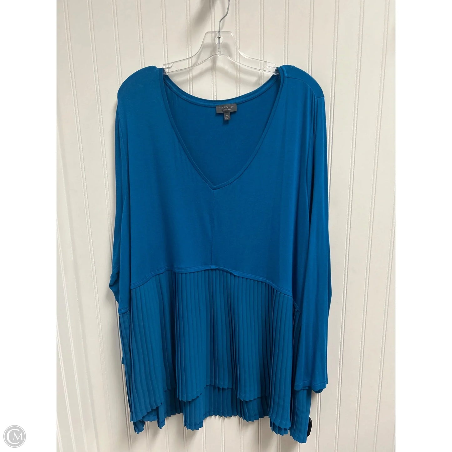 Top Long Sleeve By Clothes Mentor In Blue, Size: 3x