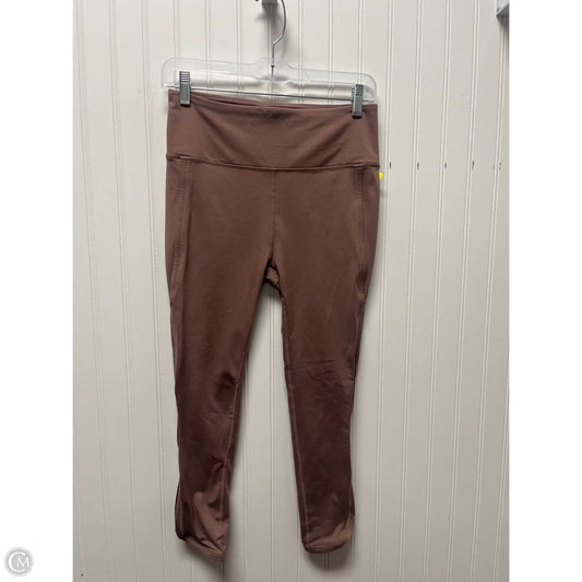 Athletic Leggings Capris By Free People In Brown, Size: M
