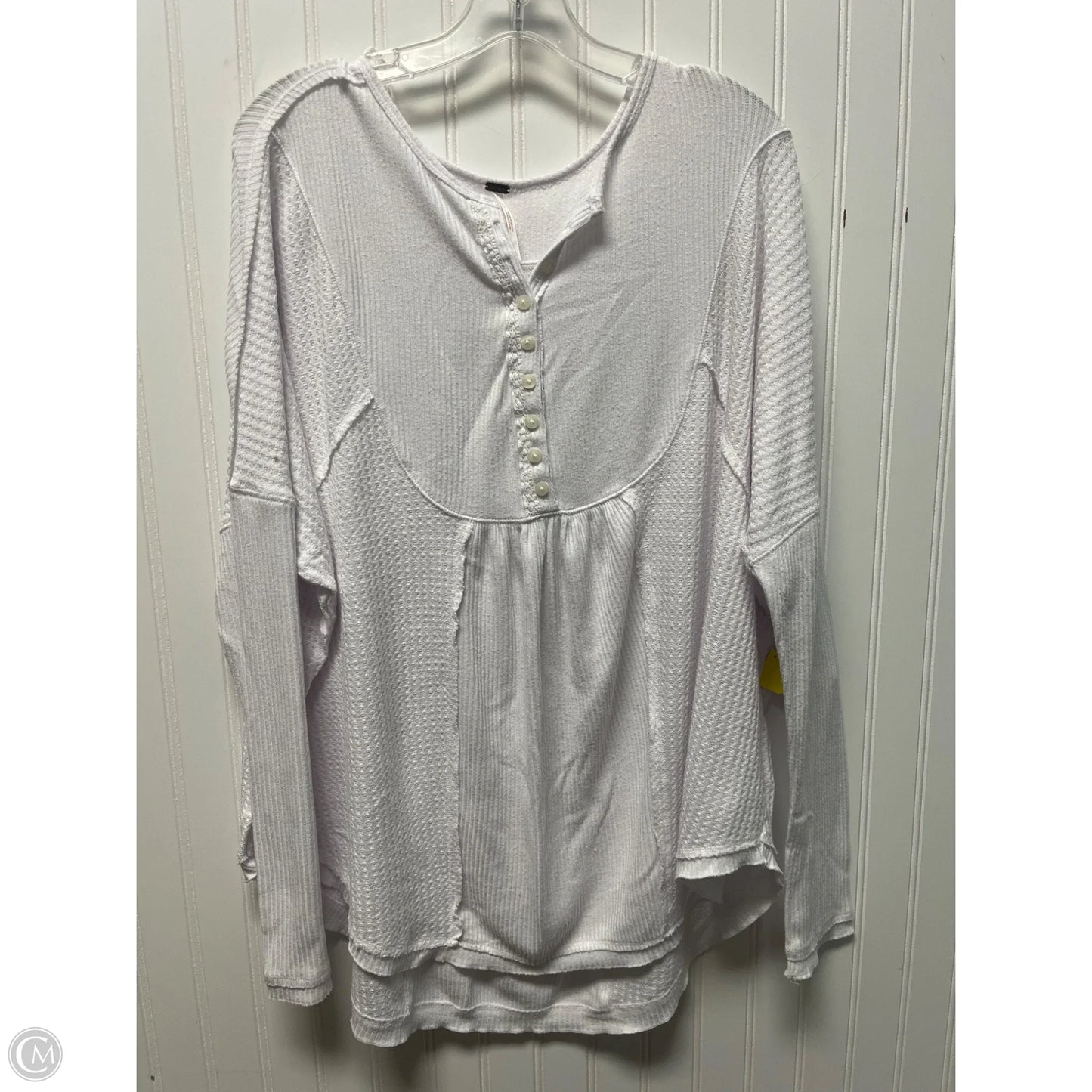 Top Long Sleeve By Free People In White, Size: M