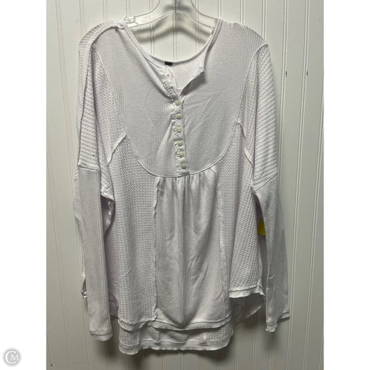 Top Long Sleeve By Free People In White, Size: M
